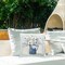 Stupell Industries Bouquet in Blue Country Vase Outdoor Printed Pillow design by Sally Swatland, 18 x 7 x 18